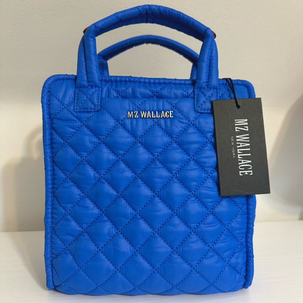 BNWT!! MZ Wallace Mini Box Tote True Blue Size XS STYLE: 1443X1871